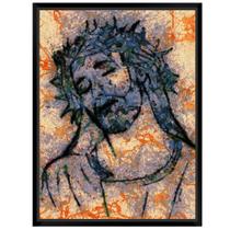 Quadro Decorativo Religioso Jesus Coroado mod 1 A3 - FR101 - OS ARCANJOS