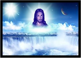 Quadro Decorativo Religioso Jesus Cristo Com Moldura RC021 Quadro Decorativo Religioso Jesus Cristo Com Moldura RC021
