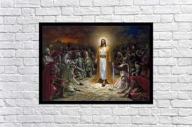 Quadro Decorativo Religioso Jesus Cristo Com Moldura RC034