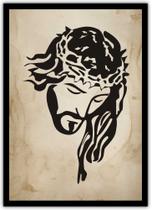 Quadro Decorativo Religioso Jesus Cristo Cristianismo Catolicismo Com Moldura RC085