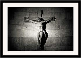Quadro Decorativo Religioso Jesus Cristo Crucificado Com Moldura RC067 Quadro Decorativo Religioso Jesus Cristo Crucificado Com Moldura RC067