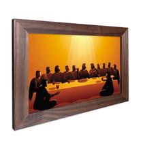 Quadro Decorativo Religioso Santa Ceia do Senhor Sagrada Família Jesus com Moldura 40cm Quadro Decorativo Religioso Santa Ceia do Senhor Sagrada Família Jesus com Moldura 40cm