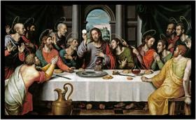 Quadro Decorativo Religiosos A Santa Ceia Jesus Cristo Bíblia Católico Com Moldura RC017