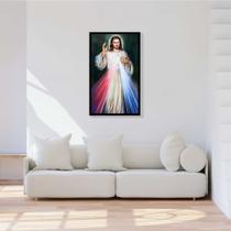 Quadro Decorativo Religiosos Jesus Cristo Misericordioso Católico Espiritualidade Com Moldura RC004 - Vital Printer