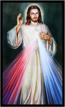 Quadro Decorativo Religiosos Jesus Cristo Misericordioso Católico Espiritualidade Com Moldura RC004 Quadro Decorativo Religiosos Jesus Cristo Misericordioso Católico Espiritualidade Com Moldura RC004