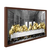 Quadro Decorativo Religiosos Santa Ceia Jesus Fé Sagrada Família com Moldura Caixa Alta 30x40cm Quadro Decorativo Religiosos Santa Ceia Jesus Fé Sagrada Família com Moldura Caixa Alta 30x40cm
