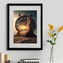 Quadro Decorativo Relógio de Areia 60x48cm Quadro Decorativo Relógio de Areia 60x48cm