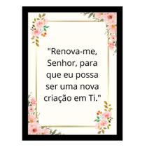 Quadro Decorativo"Renova-me Senhor"A Fé em Sua Parede Quadro Decorativo"Renova-me Senhor"A Fé em Sua Parede