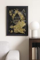 Quadro decorativo resinado garrafa quebrada Quadro decorativo resinado garrafa quebrada