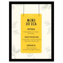 Quadro Decorativo Restaurante Cozinha "Menu do dia." Quadro Decorativo Restaurante Cozinha "Menu do dia."