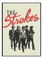 Quadro Decorativo Retro Banda The Strokes Rock Arte 42x29cm Quadro Decorativo Retro Banda The Strokes Rock Arte 42x29cm