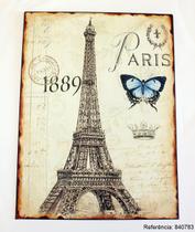 Quadro Decorativo Retro Torre Eiffel Romântico Quadro Decorativo Retro Torre Eiffel Romântico