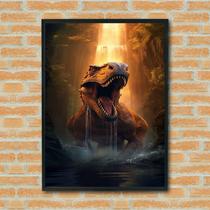 Quadro Decorativo Rex Tiranossauro - 70x50cm Quadro Decorativo Rex Tiranossauro - 70x50cm