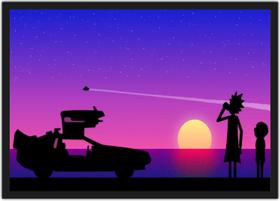 Quadro Decorativo Rick And Morty De Volta Para O Futuro Nerd Geek Decorações Com Moldura G01 Quadro Decorativo Rick And Morty De Volta Para O Futuro Nerd Geek Decorações Com Moldura G01