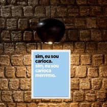 Quadro Decorativo Rio De Janeiro - Carioca Mermo 33x24cm - com vidro