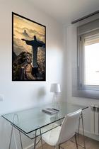 Quadro Decorativo Rio de Janeiro Cristo Redentor - 70x50cm