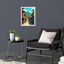 Quadro Decorativo Rio De Janeiro - Favela 33x24cm - com vidro