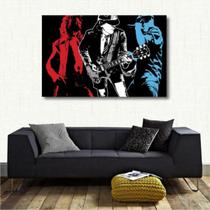 Quadro Decorativo - Rock - Ac Dc - Vintage - Tela Em Tecido