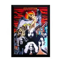 Quadro Decorativo Rock Classico Poster Led Zeppelin 42x29cm