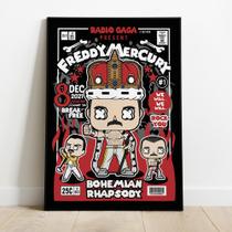 Quadro Decorativo Rock MDF 3mm 20x28,5 cm - Freddy Mercury