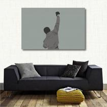 Quadro Decorativo Rocky Balboa - Artístico - Tela Em Tecido - Loja Wall Frame