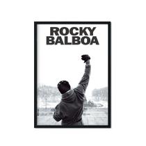 Quadro Decorativo Rocky Balboa Cinema Filme Braço Erguido Sala Escritório
