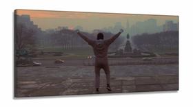Quadro Decorativo Rocky Balboa - Filme - Tela em Tecido Canvas 130x60 Quadro Decorativo Rocky Balboa - Filme - Tela em Tecido Canvas 130x60