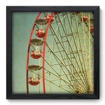 Quadro Decorativo - Roda Gigante - 33cm x 33cm - 038qdup Quadro Decorativo - Roda Gigante - 33cm x 33cm - 038qdup
