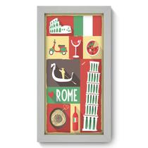 Quadro Decorativo - Roma - 19cm x 34cm - 247qdmb