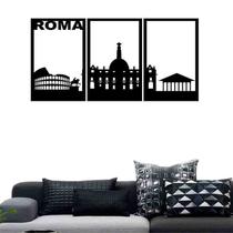 Quadro Decorativo Roma 3mm Vazado - Mdf