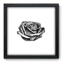 Quadro Decorativo - Rosa - 33cm x 33cm - 043qdfp