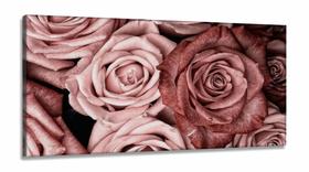 Quadro Decorativo Rosa Excêntrica em Tecido canvas 130x60 Quadro Decorativo Rosa Excêntrica em Tecido canvas 130x60