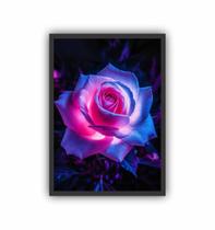 Quadro Decorativo Rosa Noite