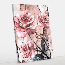 Quadro Decorativo Rosas Canvas 60x90 - Foto Paulista