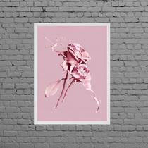 Quadro Decorativo Rosas Rosa 45x34cm Quadro Decorativo Rosas Rosa 45x34cm