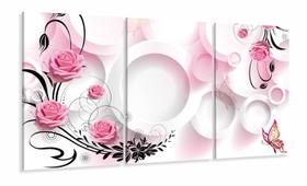 Quadro Decorativo Rosas Sensação Estilo 3d Quadro Decorativo Rosas Sensação Estilo 3d