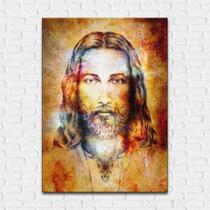 Quadro Decorativo Rosto De Jesus Em Canvas 40x60 cm