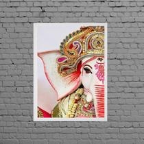 Quadro Decorativo Rosto Ganesha 33x24cm