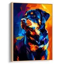 Quadro decorativo Rottweiler Colorido - Art Canvas Quadro decorativo Rottweiler Colorido - Art Canvas