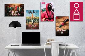 Quadro Decorativo Round 6 - Kit Com 05 Placas Quadro Decorativo Round 6 - Kit Com 05 Placas