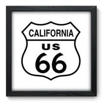 Quadro Decorativo - Route 66 - 33cm x 33cm - 135qdvp Quadro Decorativo - Route 66 - 33cm x 33cm - 135qdvp