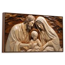 Quadro Decorativo Sagrada Família Jesus Maria José 93cm