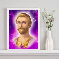 Quadro Decorativo Saint Germain 33X24Cm Vidro Moldura Pret