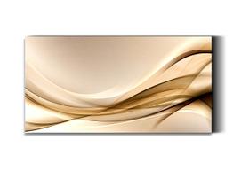 Quadro Decorativo Sala Grande Abstrato dourado 130x90 - Art in Decor