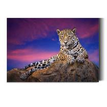 Quadro Decorativo Sala Leopardo Paisagem 130x90