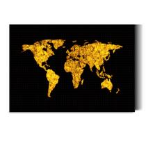 Quadro Decorativo sala MaParaa Mundi Dourado 60x40 Quadro Quarto Hall Cozinha Quadro Decorativo sala MaParaa Mundi Dourado 60x40 Quadro Quarto Hall Cozinha