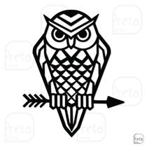 Quadro Decorativo Sala Quarto Animal Coruja Mdf 6mm 40x31cm