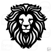 Quadro Decorativo Sala Quarto Animal Leão Mdf 6mm 40x37cm