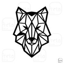 Quadro Decorativo Sala Quarto Animal Lobo Mdf 6mm 40x30cm Quadro Decorativo Sala Quarto Animal Lobo Mdf 6mm 40x30cm