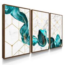 Quadro Decorativo Sala Quarto Azul Abstrato Quadro Decorativo Sala Quarto Azul Abstrato